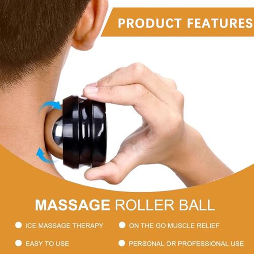 Acreditch Massage Ice Roller Ball - Roller for Muscles Deep Tissue - Stays Cold for 6 Hours, Plantar Fasciitis Roller, Spo...