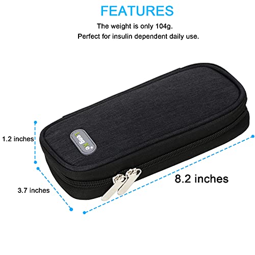 YOUSHARES Insulin Cooler Travel Case - Diabetic Case Insulated Organizer Portable Cooling Bag for Insulin Pen and Medicati...