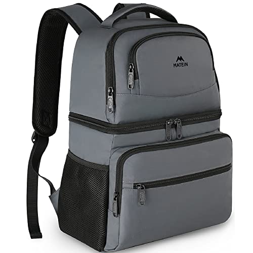 MATEIN Cooler Backpack, 26 Cans Insulated Lunch Backpack for Men Women, Leakproof Double Layer Lunch Cooler Bag Lightweigh...