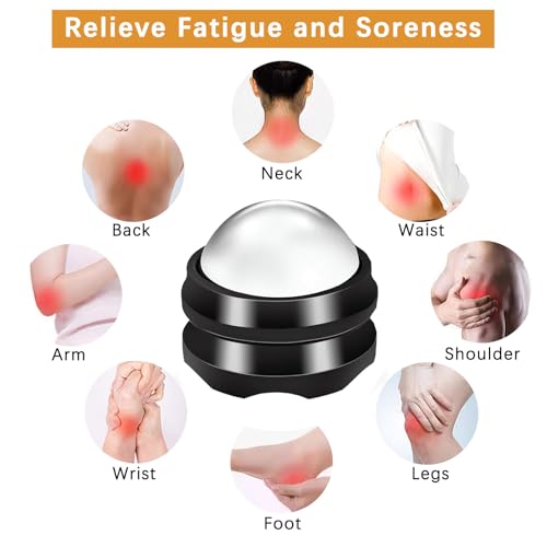 Acreditch Massage Ice Roller Ball - Roller for Muscles Deep Tissue - Stays Cold for 6 Hours, Plantar Fasciitis Roller, Spo...