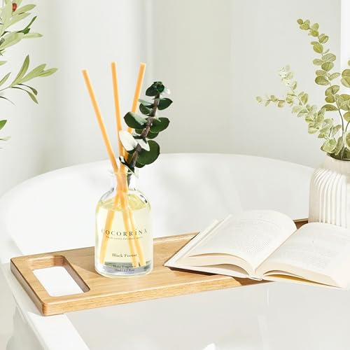 COCORRÍNA Eucalyptus Reed Diffuser Set of 3 - Lavender Eucalyptus, Black Forest, Clean Cotton Scents, 1.7 fl oz Each, Tota...