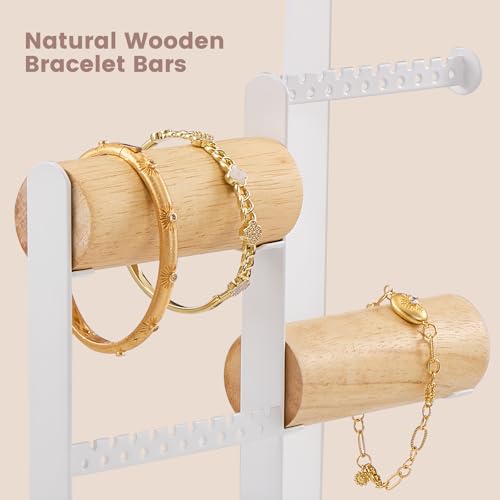 Lolalet Jewelry Holder Organizer, Aesthetic Jewelry Display Stand for Necklaces Bracelets Earrings Rings, Cute Room Décor ...