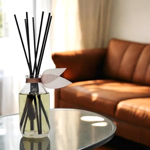 LOVSPA Reed Diffuser Set, Santal (Sandalwood) Scented Oil Diffuser with Sticks, Home Fragrance Accessories for Bathroom Sh...