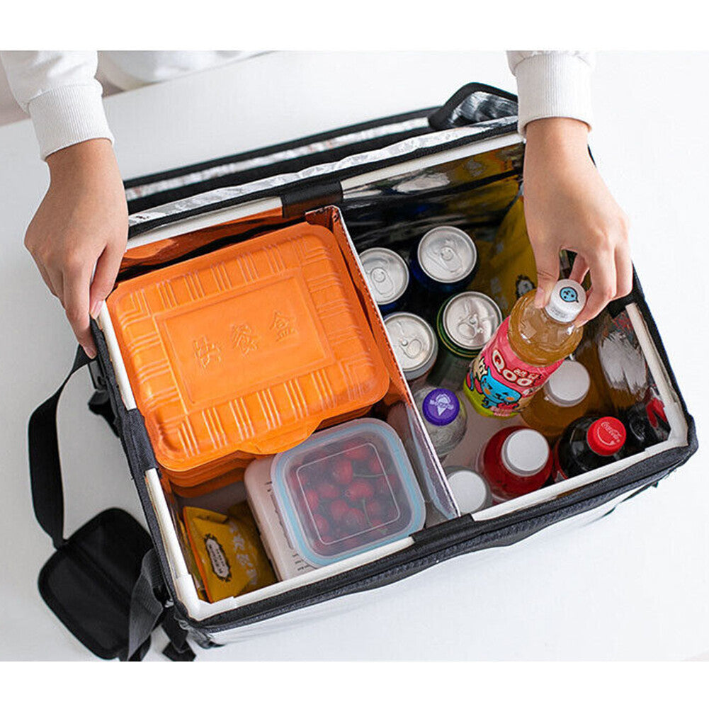62L Food Delivery Bag  Rear Rack For Motorcycle Bike Food Delivery Drivers Kit