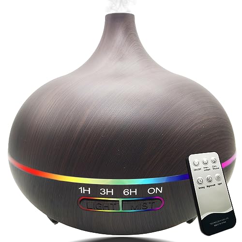 Diffusers for Essential Oils Large Room 550ml Aroma Diffuser for Home, Ultra Quiet Aromatherapy Essential Oil Diffuser, Ul...