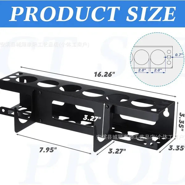 Silicone Gun Holder, Multifunctional Silicone Cartridge Storage Rack, Wall-Mounted Metal Tube Organizer Rack For Caulking Tubes