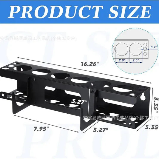 Silicone Gun Holder, Multifunctional Silicone Cartridge Storage Rack, Wall-Mounted Metal Tube Organizer Rack For Caulking Tubes
