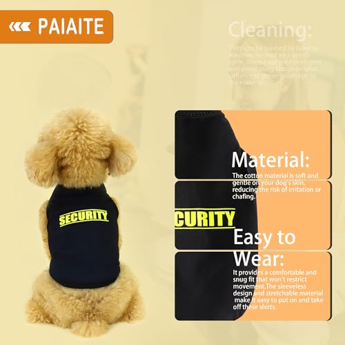 Discover Cozy Cotton Canine Wear: Soft, Lightweight, and Breathable Dog Shirt Vest with Eye-Catching Graphics(Security), K...