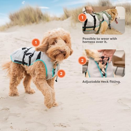Suitical Dry Cooling Vest for Dogs | Canine Cooling Vest for Hot Weather | Dog Cool Down Jacket | Machine Washable | S | N...