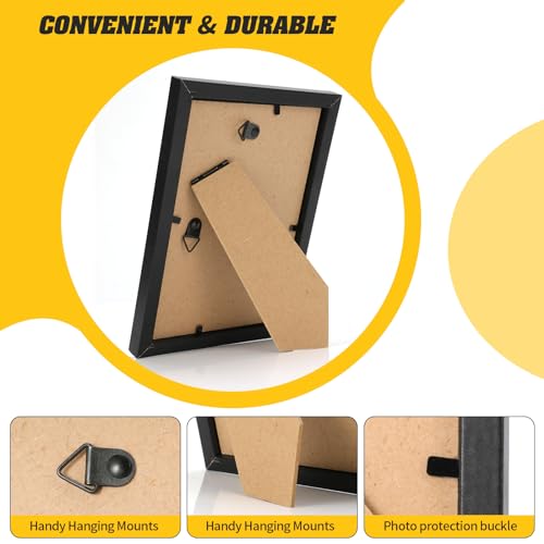 YOUKE OLA Set of 50 Picture Frame Bulk Photo Frames Wall Mounting Simple Photo Frames Multi Picture Frames for Wall or Tab...