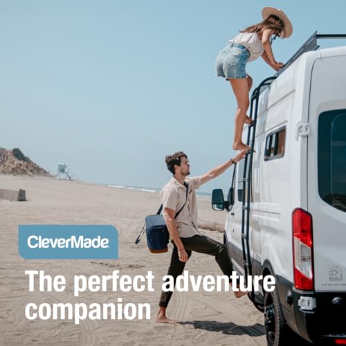 CleverMade Pacifica Collapsible Cooler Bag – Large Portable Cooler Bag for Travel, Foldable Insulated Cooler for Beach, Pi...