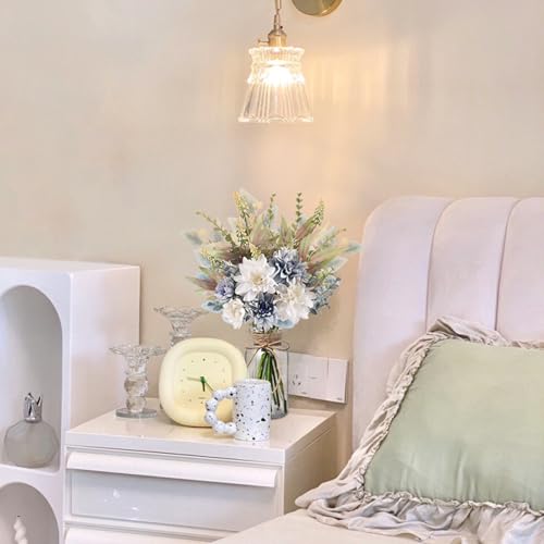 Fake Flowers in Vase Artificial Flowers Coffee Table Decor, Faux Flowers in Vase, Flower Arrangements Artificial Plants Si...