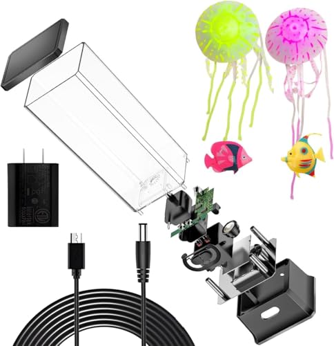 COLORLIFE Cool Electric Jellyfish Lamp with Bluetooth Speaker Music Gift for Boys Girls Adults Aquarium Tank Sensory Mood ...