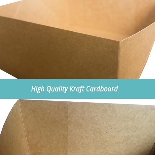 12 Rustic Kraft Gift Wrap Boxes with Lids for wrapping Large Clothes (Assorted sizes for wrapping Robes,Blankets, Coat, an...