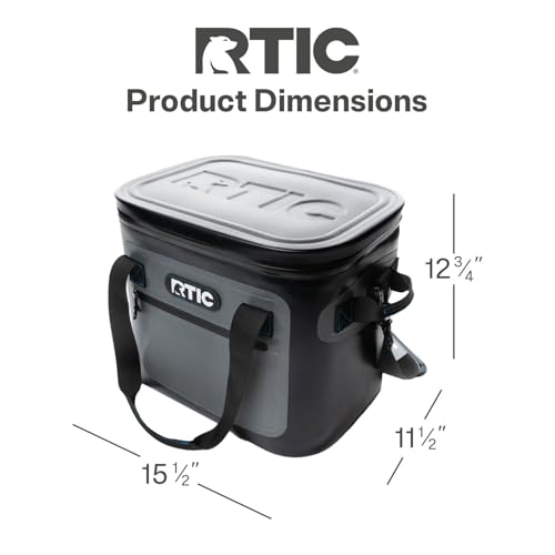 RTIC Ultra-Tough Soft Cooler 30 Can, Insulated Bag Portable Ice Chest Box for Lunch, Beach, Drink, Beverage, Travel, Campi...