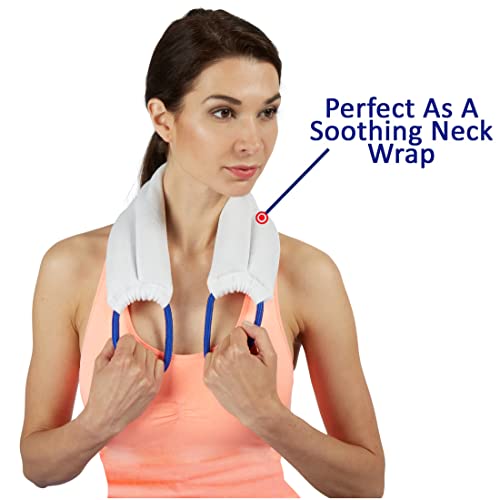 Carex Bed Buddy Heat Pad And Cooling Neck Wrap - Microwave Heating Pad For Sore Muscles - Cold Wrap Pack For Aches and Pain