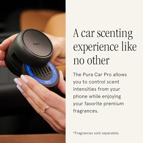 Pura Car Pro - Smart Fragrance Diffusion - Rechargeable & Cordless Fragrance Diffusion - Portable Smart Car Diffuser with ...