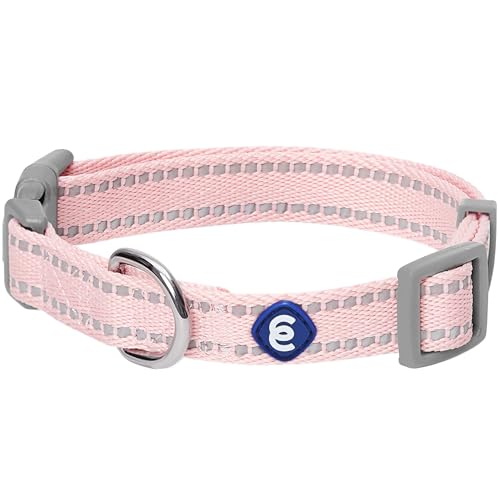 Blueberry Pet Essentials Matching Dog Collar & Leash Set | Pastel Reflective Adjustable Collar with 4 ft Lead for Large Do...