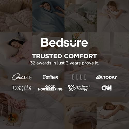Bedsure Duvet Cover Queen Size - 3 Pieces Prewashed Extra Soft Bedding Set, Includes 1 Duvet Cover 90x90 Inches with Zippe...