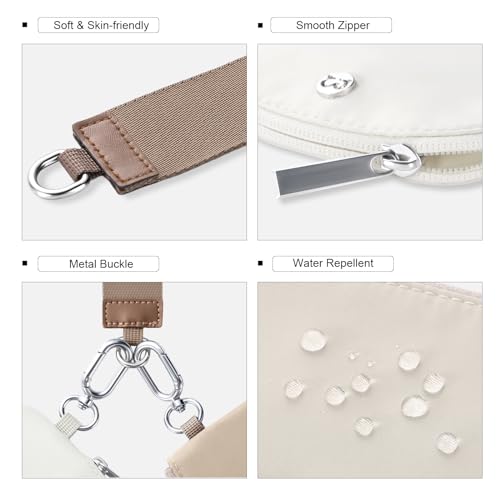 Babysun Mini Zip Around Dual Pouch Wristlet With 2 Straps Wristlet Keychain Wallet for Women Coin Purse Small Cute for Tee...