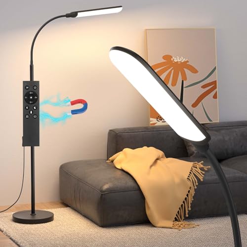 Aisutha LED Floor Lamp, 18W Super Bright Floor Lamp for Living Room, Adjustable Stepless Colors & Brightness Standing Lam...