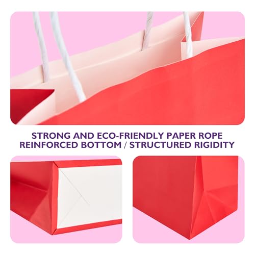 32 Pack Paper Gift Bags with Handles, 5.8"×3.2"×8.25" Party Favor Bags, Gift Bags, Small Gift Bags with Handles, Party Bag...