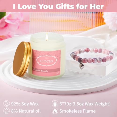 6 Pack Candles for Home Scented,Jar Candles,Lavender Candle,Aromatherapy Candle Gifts Set for Women,Long Lasting Scented C...
