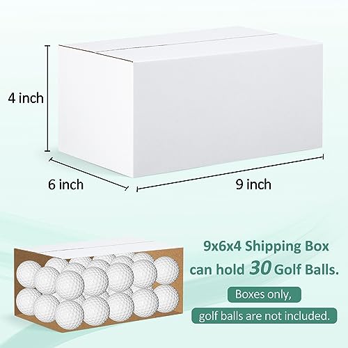 Eupako 9x6x4-Small-Shipping-Boxes-30-Pack-White-Corrugated-Box-Mailers, Cardboard Boxes for Packaging Small Business, Mailing