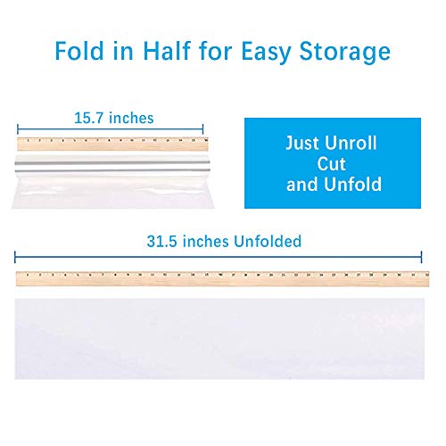 JOYIT 100 ft Clear Cellophane Wrap Roll (31.5 in x 100 ft) - 3 Mil Thicken Cellophane Roll,Cellophane Bags Large,Wrapping ...