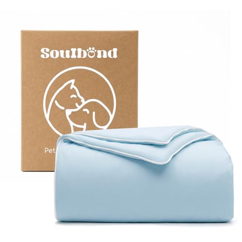 Soulbond Cooling Blanket for Large Dogs - Q-MAX>0.45, Washable Cool Pet Cats Throw Blanket for Hot Weather, Self-Cooling S...