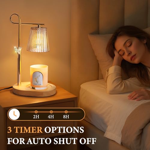 SHARE&CARE Candle Warmer Lamp - Valentine's Festive Metal Wax Melter with Timer & 4 Dimming Modes, Gift-Ready for Women, C...