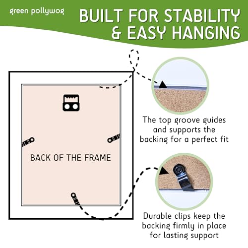 Green Pollywog Pet Memorial Shadowbox with Photo, Tag & Collar Display | White Frame with 4” x 6” Picture Opening | 10” x ...