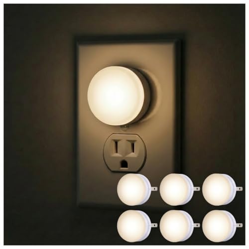 Lights by Night Plug In Night Light Bedroom Decor Apartment Essentials LED Lights Ambient Lighting Dusk to Dawn Sensor Nig...