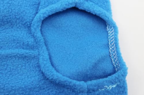DroolingDog Cat Sweater Fleece Vest Lightweight Cat Clothes for Small Cats Only, Medium, Blue