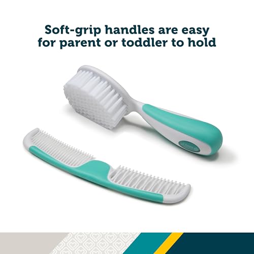 Safety 1st Easy Grip Brush and Comb, Colors May Vary