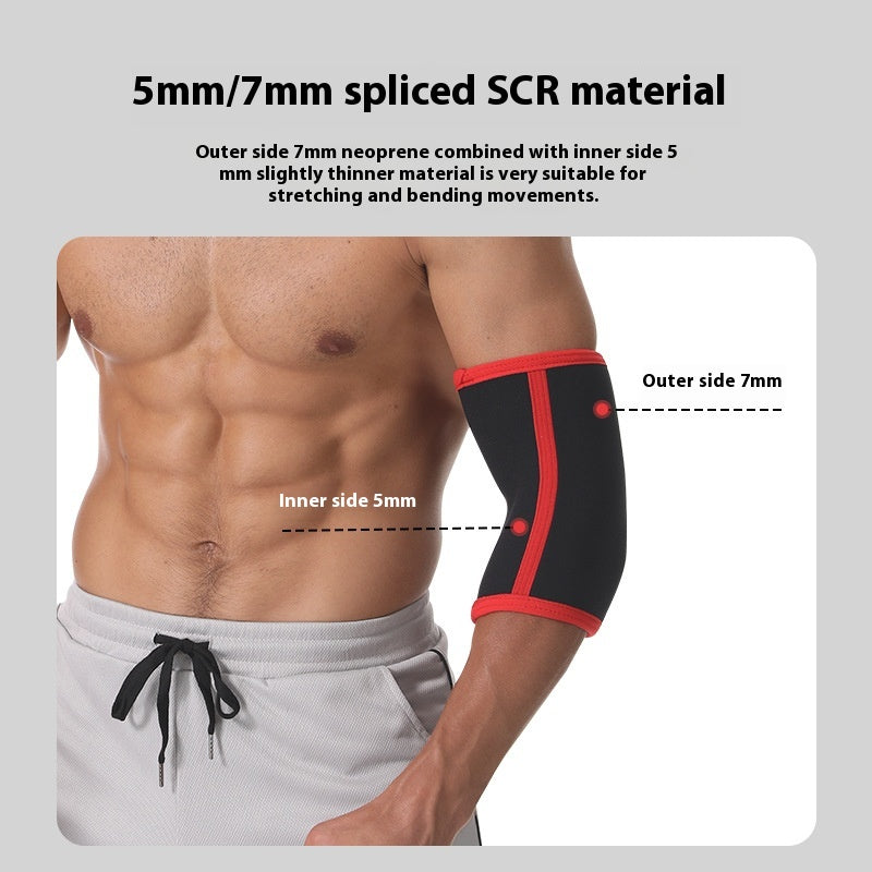 Fitness Exercise Dedicated 7 Mm5mm Neoprene Arm Protector Hercules Strength Training Weightlifting Elbow Pad