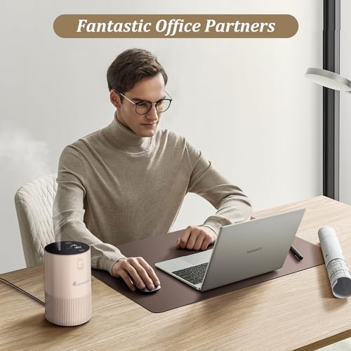 Waterless Diffuser for Essential Oil - Aroma Diffuser for Home with Battery Indicator, Portable Smart Scent Air Machine 1/...