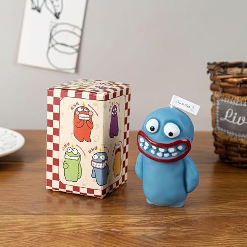 Whimsical Monster Scented Candles – 5 Unique Scents, Fun Decorative Aromatherapy Candle – Handmade Cute Monster Shaped Can...