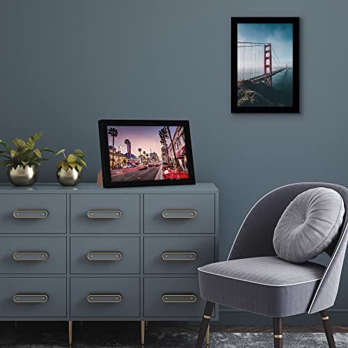 Americanflat 8x12 Picture Frame with Shatter-Resistant Glass - Signature Collection - Gallery-Style Frames Made of Enginee...