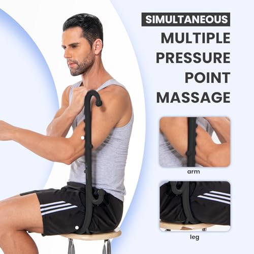 Ranarose Deep Tissue Back & Neck Massager - Back Massager Stick for Pain Relief, Muscle Knot Remover, Trigger Point Massag...
