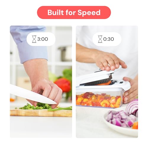 Fullstar The Original Pro Chopper - Vegetable Chopper and Spiralizer, Food Chopper with Container, Fruit Slicer, Kitchen G...
