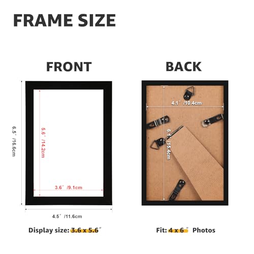 Giftgarden 4x6 Picture Frame Set of 18, Lightweight 4 by 6 Frames Bulk for Gallery Wall Photo Hanging and Tabletop Displa...