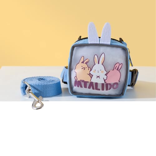 Dog Harness Backpack Cute Dog Vest Harness and Leash Set Plaid Soft Mesh Dog Harness with Adjustable Travel Food Back Pack...