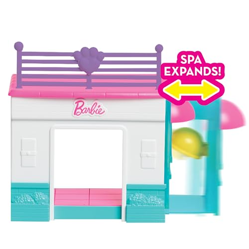 Barbie Pets Spa Day Playset, 8 Piece Connectible Playset with Pet Figures and Accessories, Kids Toys for Ages 3 Up by Just...