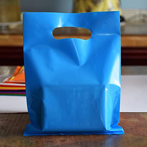 VieFantaisie Plastic Party Favor Small Gift Bags, 100 PCS 6" x 8" Goodie Bags for Kids, Candy Treat Pouches Bulk with Hand...