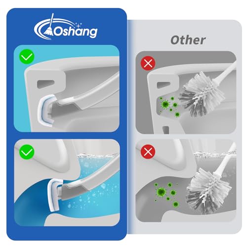oshang 28 Count Toilet Brush Refills, Toilet Refill Pads, Disposable Toilet Brush Heads for Bathroom Cleaning
