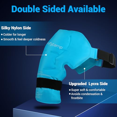 Comfytemp Shoulder Ice Pack Rotator Cuff Cold Therapy Wrap, FSA Eligible HSA, Gel Packs for Injuries Reusable Hot Cold Com...