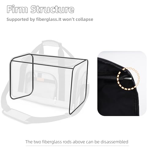 ROYPET Cat Carrier,Portable Pet Carrier Bag for Cats and Small Dogs,Foldable Soft-Sided and Scratch-Proof mesh Cat Bag Pet...