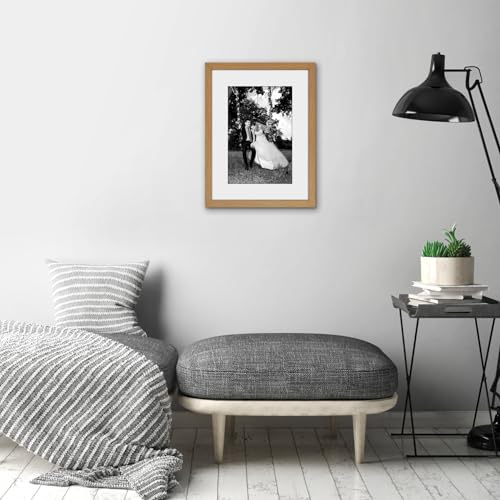 Americanflat 12x16 Picture Frame with Shatter-Resistant Glass - Use as 8x12 Frame with Mat or Display 12x16 Photo Without ...