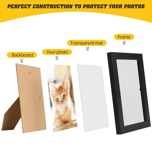 YOUKE OLA Set of 50 Picture Frame Bulk Photo Frames Wall Mounting Simple Photo Frames Multi Picture Frames for Wall or Tab...